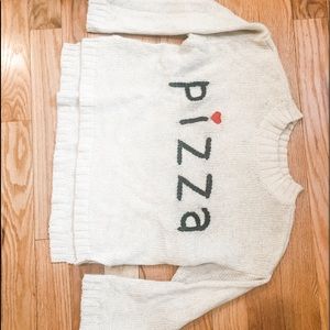 Wild fox “PIZZA” Sweater size Medium